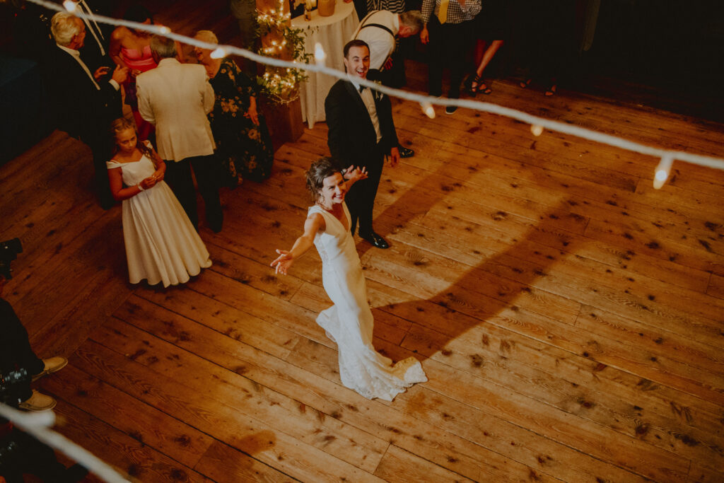 Bride and Grooms wedding first dance