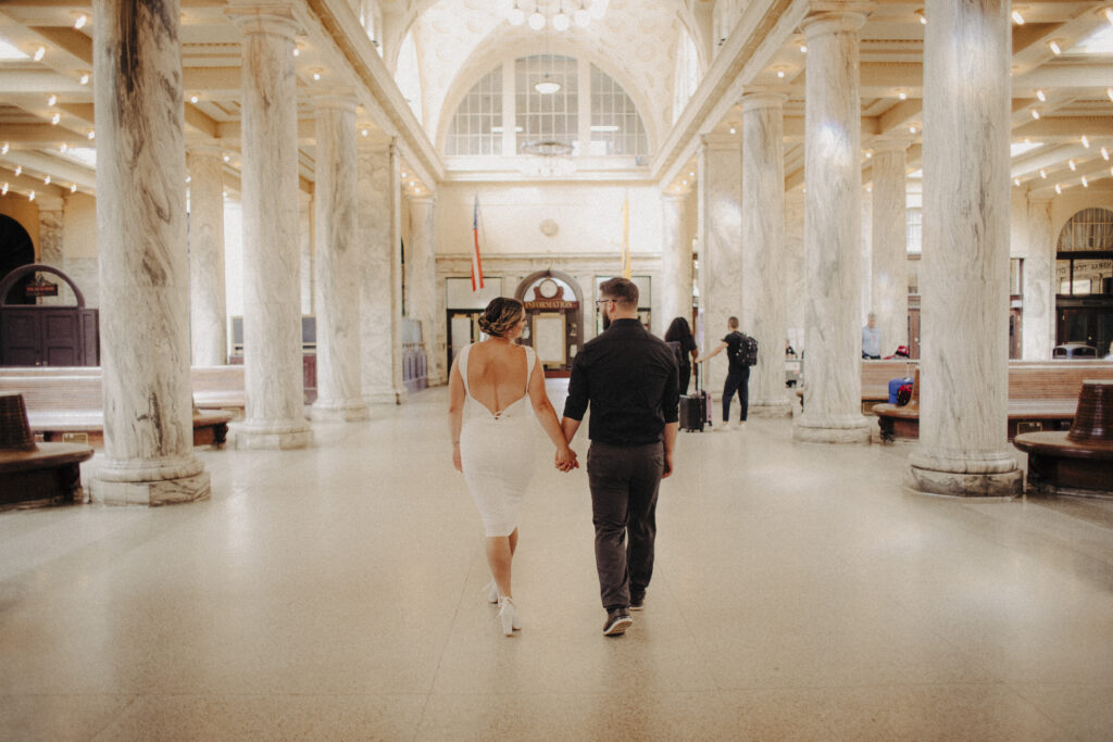 Utica Engagement Session at The train station